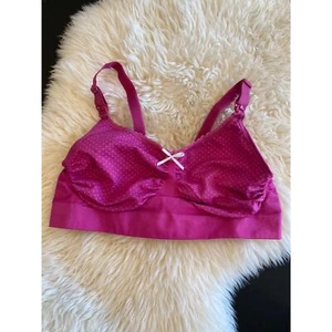 Anita Seamless Stretch Nursing Maternity Bra Size Small Fuschia/Pink Dot 5097 - Picture 1 of 4