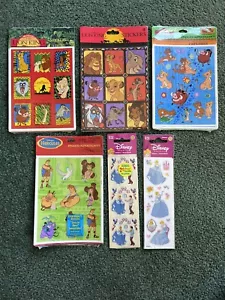 Lote De Colección de Pegatinas de Disney: Rey León, Hércules, Cenicienta, León Arenoso NUEVO - Imagen 1 de 3