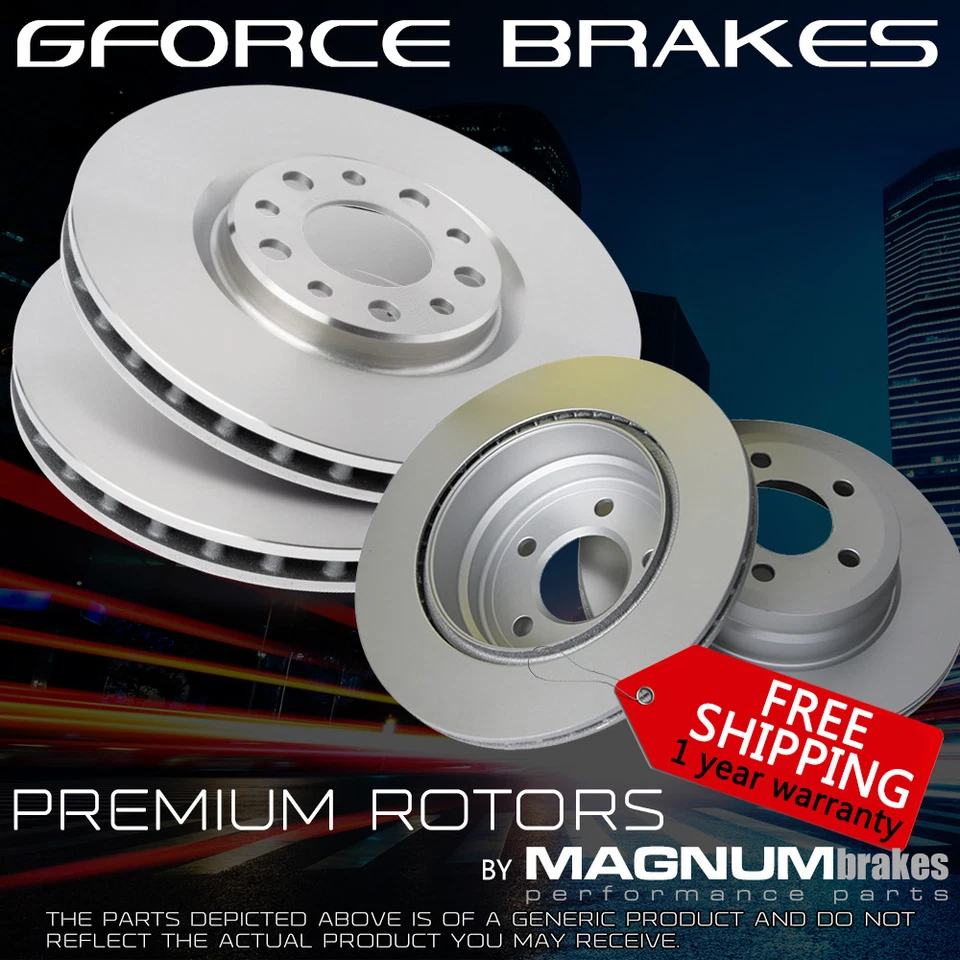 Front and Rear Premium Rotors for 2009-2014 Toyota Venza - Image 1 of 1
