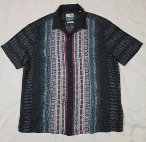 Tommy Bahama Island Men's Modern Fit - 100% Silk Polynesian Tiki Print XL - Picture 1 of 6