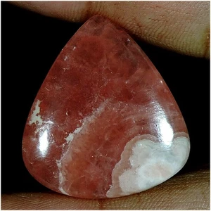 56,00 kt seltenster natürlicher rosa Rhodochrosit Herzform Cabochon Edelstein E033 - Bild 1 von 2