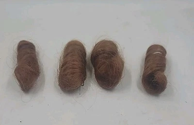 Vintage t100% Human Hair Red Burgundy Curl  - Image 1 of 4