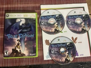 Blue Dragon (Microsoft Xbox 360, 2007) W/ All 3 Discs! No Manual - Picture 1 of 1