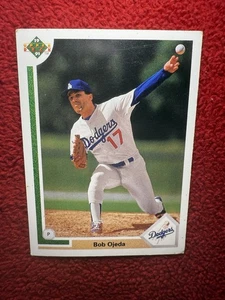 Vintage 1991 Bob Ojeda Los Angeles Dodgers Upper Deck MLB Trading Card 715 - Picture 1 of 12