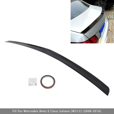 Gloss Black Rear Boot Spoiler For Mercedes-Benz E-Class W212 2008-2016🚙 Foto 1 de 4