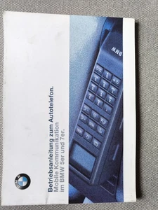 Bedienungsanleitung BMW 5er E39 7er E38 Zusatzbetriebsanleitung Telefon GSM - Bild 1 von 3