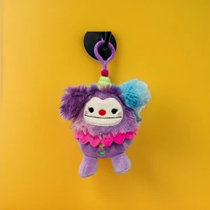 Squishmallow Yekaterina Yeti Clown Clip weich Regenbogen Bigfoot Plüsch Neu mit Etikett - Bild 1 von 4