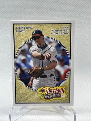 2008 Upper Deck Baseball Heroes CHIPPER JONES 1999 NL MVP Card #6 Atlanta Braves - Image 1 of 2