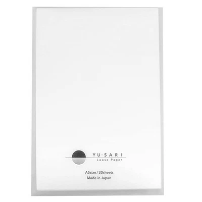 Бумага для перьевой ручки Nakabayashi YU-SARI A5 Loose Leaf, 30 листов, белая, Япония - Изображение 1 из 2