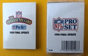 One each 1989, & 1990 Pro Set Final Update Factory Sealed Complete Sets . - Picture 1 of 1
