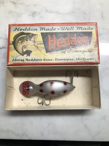 Vintage Heddon Tadpolly Spook Modell 9000 SRB mit Box silber schwarz und rot - Bild 1 von 10