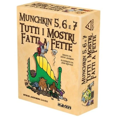 RAVEN DISTRIBUTION Munchkin - 5, 6 e 7 Tutti i Mostri Fatti a Fette