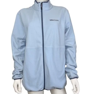 Marmot Fleece Jacket Womens XL Blue Recycled Polyester Full-Zip Lightweight - Foto 1 di 8
