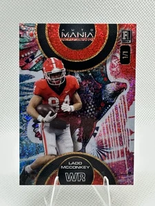 2024 Ladd McConkey Wild Card Auto Mania Eagle Holo Rookie RC 1/1 - Picture 1 of 3