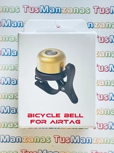 TIMBRE DE BICICLETA PARA APPLE AIRTAG / COLOR COBRE-DORADO /BUEN SONIDO - Imagen 1 de 4