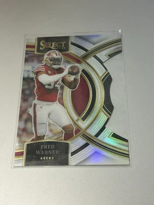 2023 Select Premier Level Fred Warner #195 Silver Die-Cut San Francisco 49ERS - Image 1 of 2