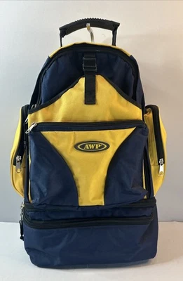 AWP Tool Backpack, W/ removable lunchbox Heavy Duty Excellent Yellow/Blue - Image 1 of 4