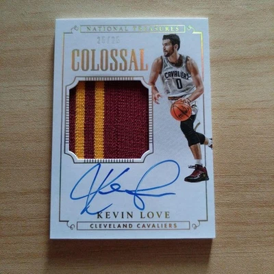 Kevin Love 2014-15 Panini National Treasures Colossal Patch Auto /25 Cavaliers - image 1 of 3