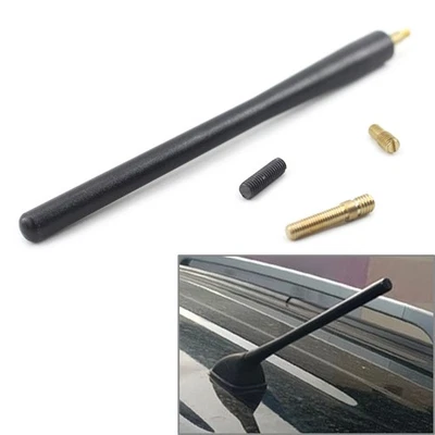 1 Pieza Nuevo 21CM Universal Antena Antena Mástil Coche AM/FM Radio Negro - Imagen 1 de 4