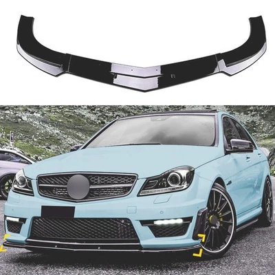 Front Spoiler Lippe Für Benz C-Klasse W204 S204 AMG Line 2011-14 Stoßstange - Bild 1 von 4