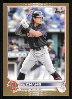 2022 Topps Update Gold #US203 Yu Chang /2022 - Image 1 of 2