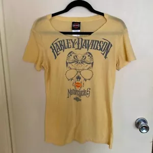 Harley-Davidson Bahamas vintage distressed cut up graphic t shirt tee top L - Picture 1 of 9
