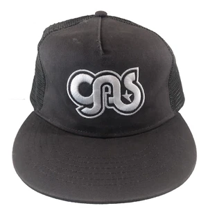 Vintage Otto Collection GAS GRAY WHITE Trucker Hat Motor logo Mesh Snapback - Picture 1 of 8