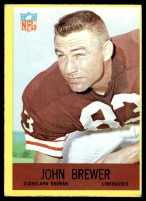 1967 Philadelphia John Brewer Cleveland Browns #38 - Image 1 of 2