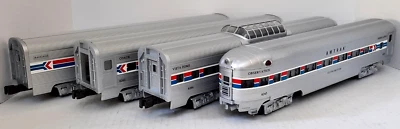WILLIAMS ~ O GA ~ AMTRAK ~60' ALUMINUM PASSENGER CAR SET ~ #LL1027 - Image 1 of 4