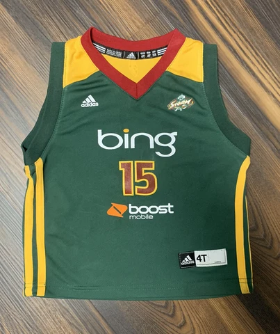 Vintage Lauren Jackson #15 Seattle Storm WNBA Basketball Jersey Toddler 4T Rare Cover