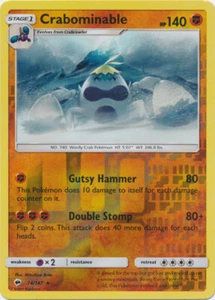 x1 Crabominable - 74/147 - Rare - Reverse Holo Pokemon SM3 Burning Shadows M/NM - Picture 1 of 1