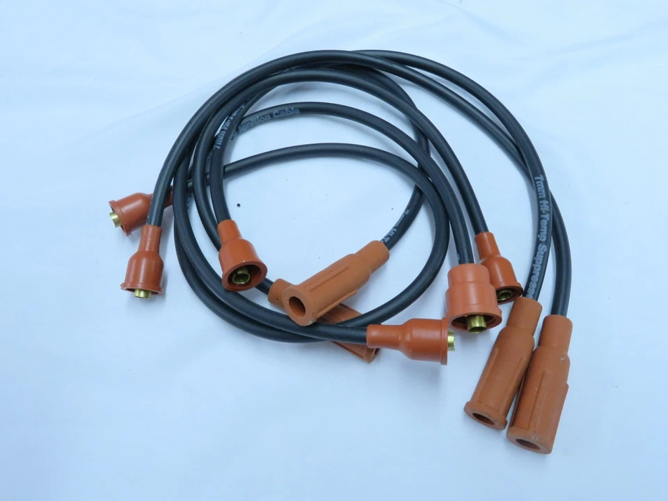 7mm Hi-Temp Ignition Wire Set Fits Fiat 124 2000cc 1980-1982 Lazorlite U15-2110 - Image 1 of 2