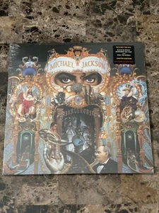 Michael Jackson Dangerous 2LP Red & Black Swirl Vinyl Limited Edition Sealed - Picture 1 of 5