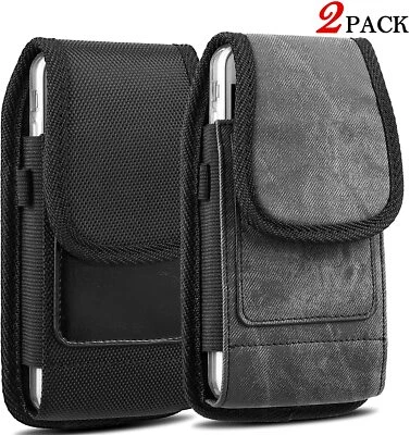 Прочный чехол-кобура с зажимом для ремня XS Max вертикальный чехол с прорезями упаковка 2 шт. - Изображение 1 из 4