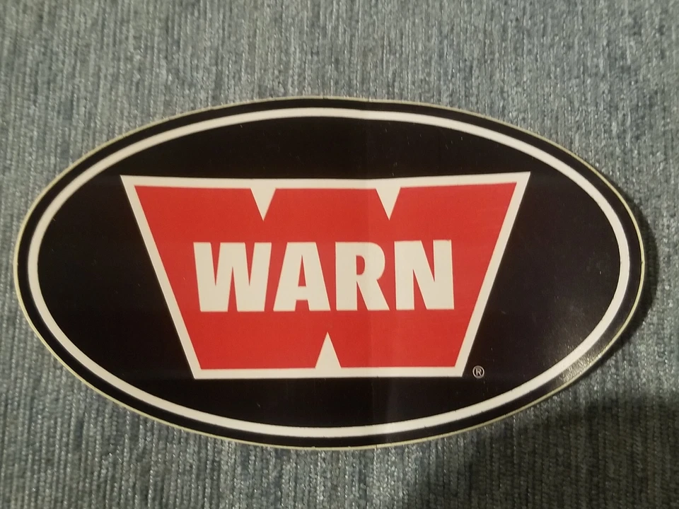 Warn Powersports Logo Vinyl Decal Sticker Decal Winch New One Sticker - Image 1 of 4