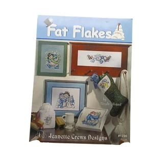 Fat Flakes Cross-Stitch Pattern Booklet By Ursula Michael Jeanette Crews Designs - Picture 1 of 1