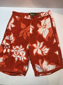 WEARFIRST REVERSIBLE Cargo Pocket Swimtrunks/Board Shorts Mens 20 Orange - Picture 1 of 7