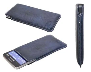 caseroxx Business-Line Caso per Samsung Galaxy Core LTE in azzurro fatto di fint - Foto 1 di 4