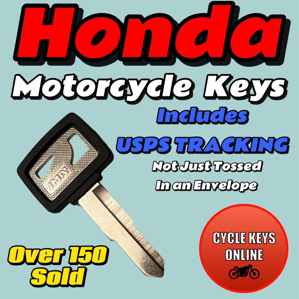 Honda Motorcycle ATV Pioneer key Cut to Code keys codes A00-A99 / B00-B99 - Image 1 of 1