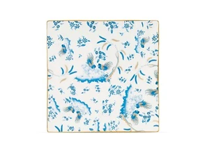 Richard Ginori - Piatto Quadrato Medio 26,5cm Oro di Doccia Turchese Ginori 1735 - Imagen 1 de 6