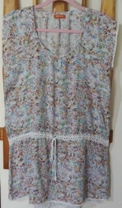 Women's Floral Tunic Top, L - Picture 1 of 9
