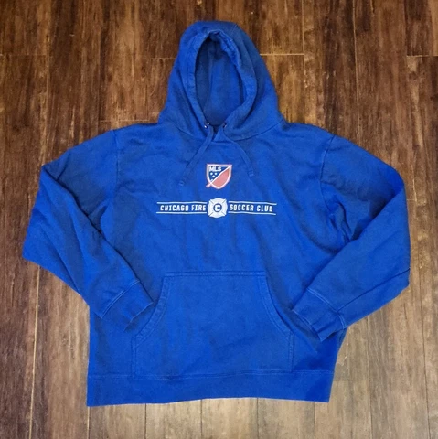 Mens Fanatics Chicago Fire Soccer Pullover Hoodie Sweatshirt Size XL Cover
