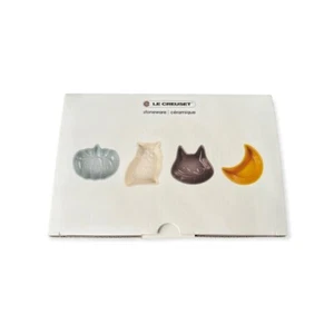 Le Creuset Stoneware Halloween Mini Dish (set of 4) New in Box - Picture 1 of 5