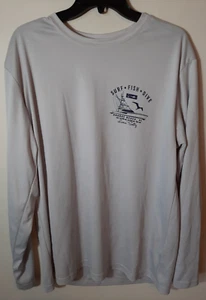 Livin' Salty L/S Shirt Orange Beach Alabama Mens Size XL Surf, Fish, Dive--EUC! - Picture 1 of 3