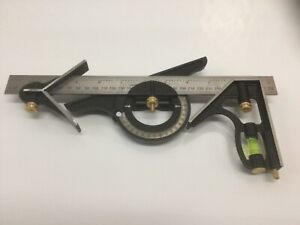 COMBINATION SET WITH STEEL RULE,SQUARE HEAD,PROTRACTOR,CENTRE FINDER AND SCRIBE