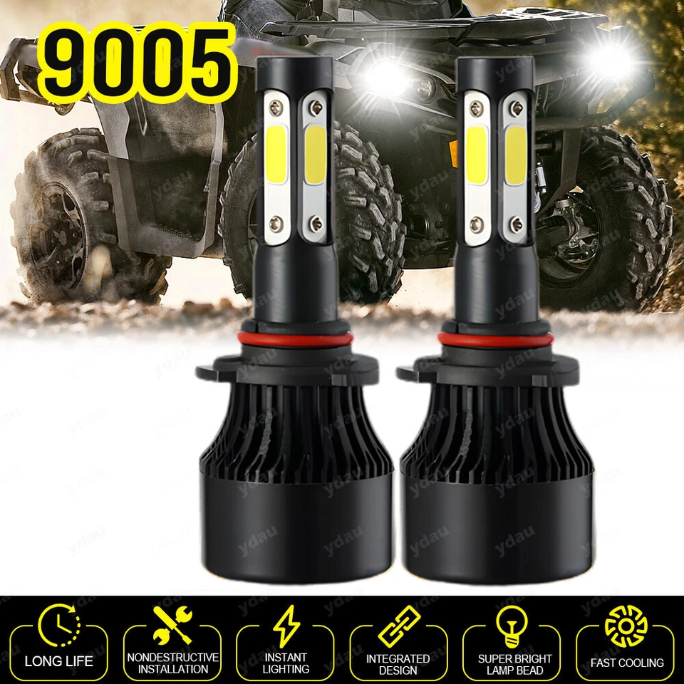 LED Headlight Bulbs for 2012-2019 Can-Am Outlander Max 500 570 650 800 850 1000 - Image 1 of 4