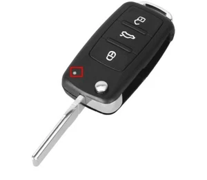 Guscio Cover Chiave Telecomando per VOLKSWAGEN GOLF POLO TIGUAN TOUAREG 3 TASTI - Foto 1 di 3