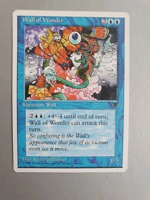 Wall of Wonder, MTG Chronicles (1995)., Uncommon Blue Creature NM - Image 1 of 2