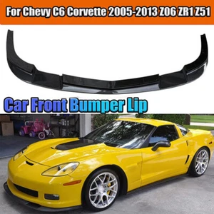 Parachoques delantero divisor de labio inferior estilo ABS para Corvette C6 Z06 ZR1 2005-2013 - Imagen 1 de 13