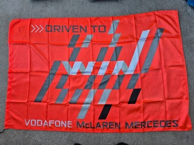 OFFICIAL VODAFONE MCLAREN MERCEDES FORMULA 1 TEAM RED FLAG F1 LEWIS HAMILTON - Image 1 of 4
